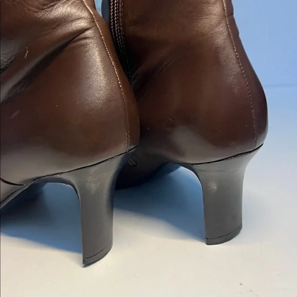 Casadei Brown Leather Knee- High Boots Women's Size:US  5.5 B - Picture 8 of 16